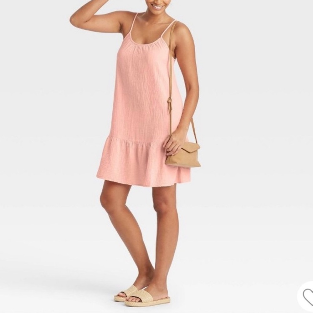 Universal Thread sleeveless Tiered Gauze Dress Size S